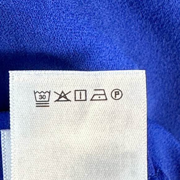 DKNY Sleeveless Round Neck Decorative Side Button Mini Dress - Blue - size 6 - Picture 8 of 10